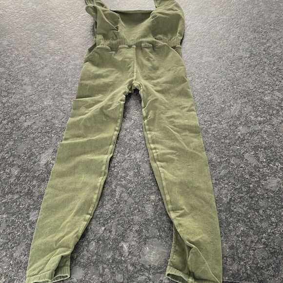 Free People Good Karma Onesie in Vintage Secret Moss BNWOT - Picture 7 of 8